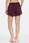 Zelocity Quick Dry Gym Straight Fit Shorts - Windsor Wine — thumbnail 3
